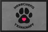 Herrchens Trinknapf Fußmatte Hund Hunde Pfote Liebe Produktbild-Vorschau 1