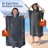 Mikrofaser Badeponcho Damen & Herren, Umziehhilfe & Produktbild-Vorschau 2