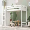Etagenbett Kinderbett Hochbett 90x200cm in Weiß mit Produktbild-Vorschau 2