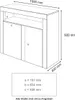 SONNI Kommoden mit led Beleuchtung weiß hochglanz sideboard Produktbild-Vorschau 7