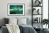MuchoWow® MuchoWow® Gerahmtes Poster Nordlichter - Berge - Produktbild-Vorschau 2