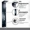 Edles Glas Duschpaneel mit Thermostat Schwarz Produktbild-Vorschau 5