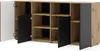 A modern sideboard or cabinet with multiple compartments and doors. Produktbild-Vorschau