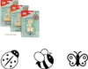 Meyco Holz Stempel 3er Set "Marienkäfer, Biene & Produktbild-Vorschau 1