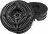 Two black circular carbon filters are shown against a white background. Produktbild-Vorschau