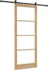 Porte coulissante vidaXL, 93 x 232 cm, en bois massif de Voir les images du produit 1