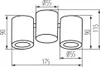 Apparecchio da soffitto BLURRO 2xGU10 Kanlux 32952 Anteprima dell’immagine prodotto 6