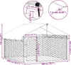 Venkovní psí kotec se střechou 200 x 200 x 150 cm Náhled obrázku produktu 10