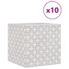 Design Faltboxen 10 Stk. Creme 32x32x32 cm Vlies, Körbe Produktbild-Vorschau 2