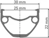 DT Swiss Laufrad HU 1900 SPLINE 29" 622 x 25 mm schwarz - Produktbild-Vorschau 2