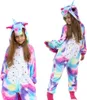 Pyžamo Onesie Kigurumi Kostým Převlek Azure Unicorn Děti Náhled obrázku produktu 1