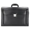 A black leather briefcase is shown against a white background. Produktbild-Vorschau