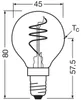 OSRAM LED Lampe Vintage 1906 CLASSIC P 4.9W 922 Gold E14 Produktbild-Vorschau 7
