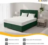 Čalouněná manželská postel Boxspring 180x200 cm - S úložným Náhled obrázku produktu 4