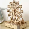 3D-Puzzle 3D Holzpuzzle, DIY Riesenrad Spieluhr mit Produktbild-Vorschau 4