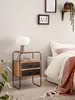 Nachttisch Boxspringbett Massivholz Steinoptik 40x60x30 cm Produktbild-Vorschau 3