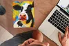 MuchoWow® Mauspad Mousepad Gemälde - Ölfarbe - Kuh - Tiere Produktbild-Vorschau 3