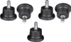5x Fußgleiter 11mm Stift Hartbodenrollen Fußgleiterset für Produktbild-Vorschau 4