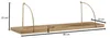 WOHNLING Wandplank, 80x25x22 cm, mango massief hout / Productafbeelding-voorbeeld 4