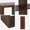 sweeek - Bücherregal Holzoptik 2 Ebenen 6 Stauräume - Produktbild-Vorschau 4