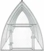 vidaXL Gabbia per polli argento 600x105x120 cm Acciaio Anteprima dell’immagine prodotto 3