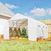 Outsunny 4,45 x 3m Tunnelgewächshaus Treibhaus 6 Fenster Produktbild-Vorschau 2