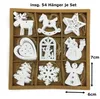 Holz Dekohänger 6 x 7cm Mix 54 Stück Anhänger Produktbild-Vorschau 3