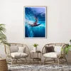 Gerahmtes Poster - Rahmen in heller Eiche - Surfen Frau Produktbild-Vorschau 6