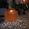 LED Solarleuchte, Dekorgeflecht-Kugel, Höhe 54 cm Produktbild-Vorschau 10