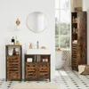 VASAGLE mobile bagno sotto il lavabo 60x30x60cm, marrone Anteprima dell’immagine prodotto 7