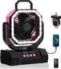 Campingventilator mit Licht, auto-oszillierender Produktbild-Vorschau 1
