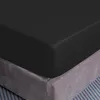 Spannbettlaken 160x200 - Schwarz - Aus Hochwertiger Produktbild-Vorschau 2