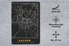 MuchoWow® Mauspad Mousepad Aachen - Gold - Stadtplan - Produktbild-Vorschau 2