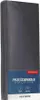 A rolled-up dark gray satin bedsheet is presented vertically against a light gray background. Produktbild-Vorschau