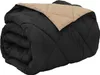 vidaXL Ganzjahresbettdecke Schwarz und Taupe 200 x 220 cm Produktbild-Vorschau 1