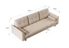 Sofa mit Schlaffunktion und Bettkaste Couch Dunkelblau Produktbild-Vorschau 10