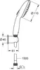 GROHE set di staffe da parete Tempesta 110 278033 2 tubi a Anteprima dell’immagine prodotto 3