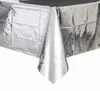 Plastiktischdecke Metallic Silber 137 x 274 cm - Produktbild-Vorschau 3