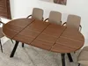 Tavolo rotondo allungabile 100(180)x100 WENDER - noce / Anteprima dell’immagine prodotto 6