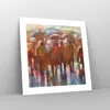 Poster - Poster ohne Rahmen - Regenschirme Menschen Produktbild-Vorschau 7