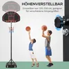 HOMCOM Basketballständer mit Rädern 195-250 cm Produktbild-Vorschau 4