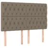 Boxspringbett mit Matratze & LED Taupe 160x200 cm Stoff Produktbild-Vorschau 7