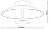 Lampa ścienna i sufitowa LED Näve d: 40cm - Materiał: metal Podgląd zdjęcia produktu 11