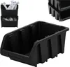 A black storage bin is shown in a studio setting. Anteprima dell’immagine prodotto