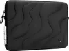 A black laptop sleeve with a quilted wave pattern. Podgląd zdjęcia produktu