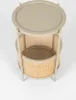 Makoto Beistelltisch Ø30cm mit Rattan Taupe Produktbild-Vorschau 2