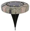 6x LED Solarleuchte Steinoptik warmweiß Gartenleuchte Produktbild-Vorschau 3