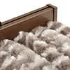 Insektenschutz-Vorhang Taupe und Weiß 100x220 cm Chenille Produktbild-Vorschau 4