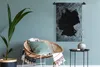 MuchoWow® Wandteppich Wandbehang Karte - Deutschland - Grau Produktbild-Vorschau 5