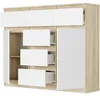 Komoda 120 cm 6 zásuvky 2 dveře skříňka FRAMIRE S-62D mix Náhled obrázku produktu 2